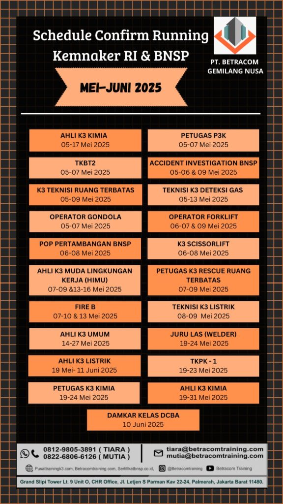 jadwal running mei 2025