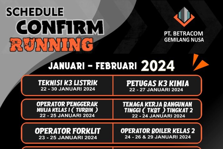 running januari 2024