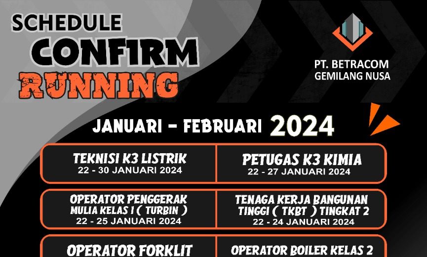 running januari 2024