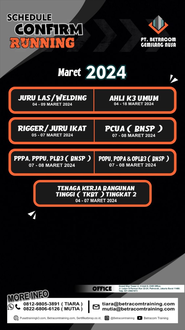 jadwal running maret