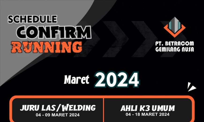 jadwal running maret