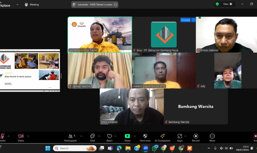 inhouse permit to work training (for maritim) 09 juli 2024