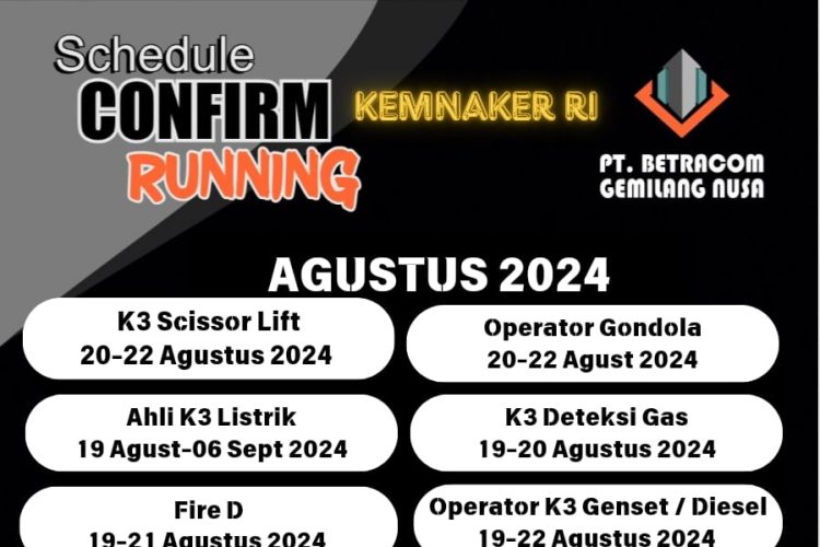 update running agustus 2024