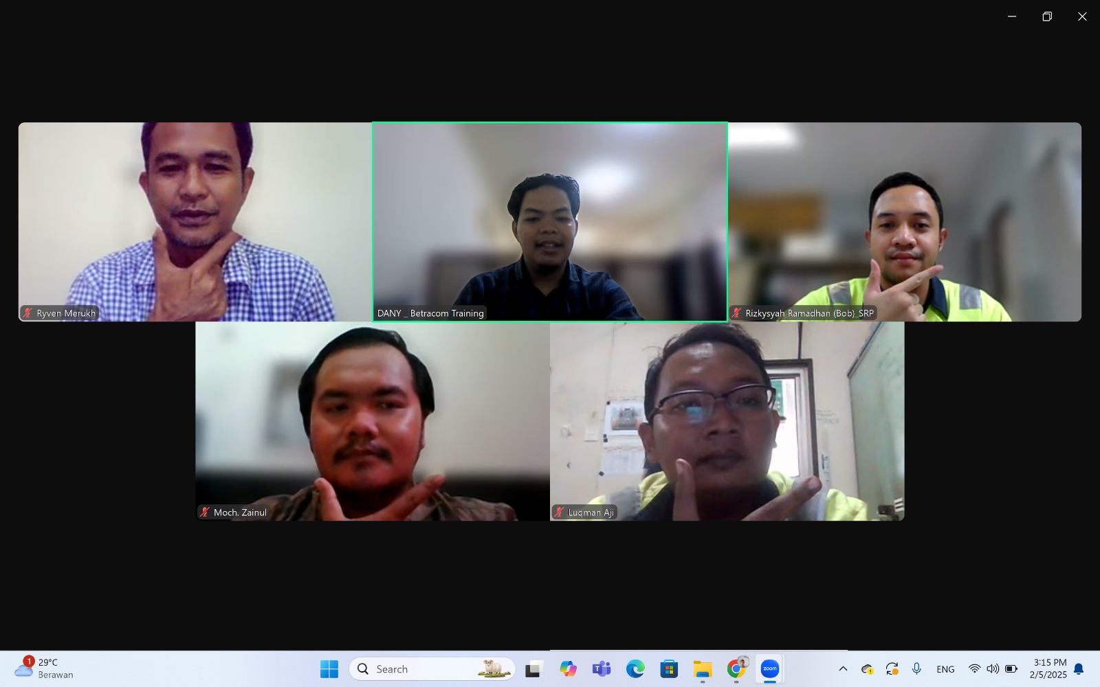 POP Pertambangan Tgl 0406 Februari 2025, Online Training